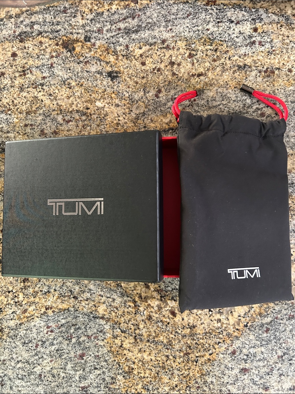Tumi Wallet Box and Drawstring Pouch